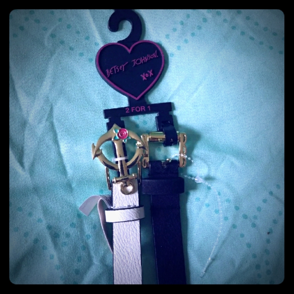 NWT  pair of Betsey Johnson belts